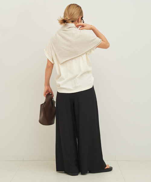 セール】【NEARBYME/ニアーバイミー】 別注 SILKY ワイドパンツ