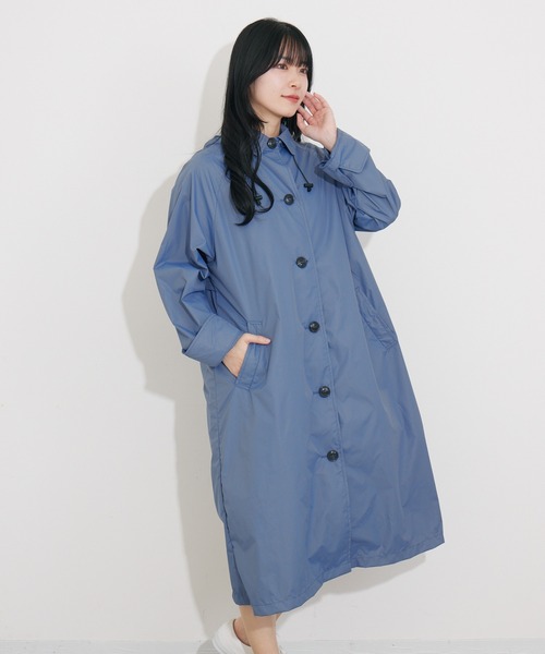 ILSE JACOBSEN 青 レインコート 34 新品未使用 ILSE JACOBSEN イルセヤコブセン レインコート 34 ソフトシェル