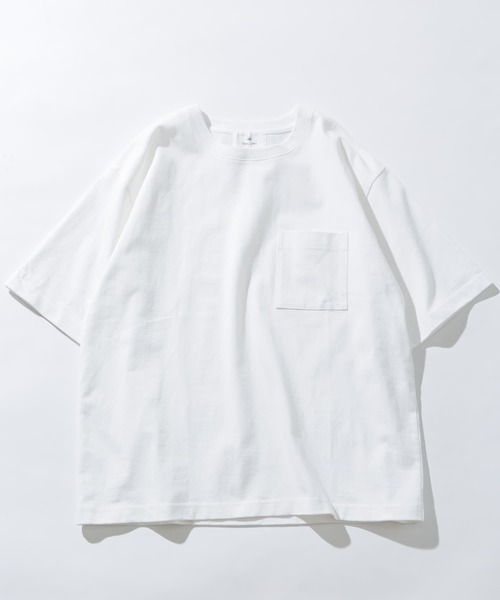 URBAN RESEARCH Sonny Label（アーバンリサーチサニーレーベル）の「ヘビーウェイトショートスリーブTシャツ（Tシャツ/カットソー・メンズ・オフホワイト/ネイビー/パープル/オレンジ・MEDIUM/LARGE）」の2枚目の写真