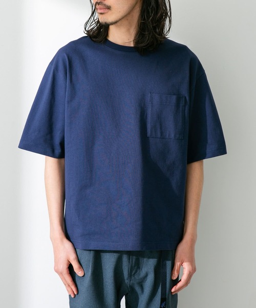 URBAN RESEARCH Sonny Label（アーバンリサーチサニーレーベル）の「ヘビーウェイトショートスリーブTシャツ（Tシャツ/カットソー・メンズ・オフホワイト/ネイビー/パープル/オレンジ・MEDIUM/LARGE）」の6枚目の写真