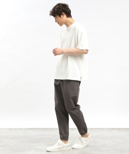 GLOBAL WORK Smile Seed Store（グローバルワーク スマイルシードストア）の「速乾ワッフルＴシャツ半袖/991893（Tシャツ/カットソー・メンズ・グレイッシュベージュ/ブラック/グレー/オフホワイト・SMALL/X-LARGE/MEDIUM/LARGE）」の7枚目の写真