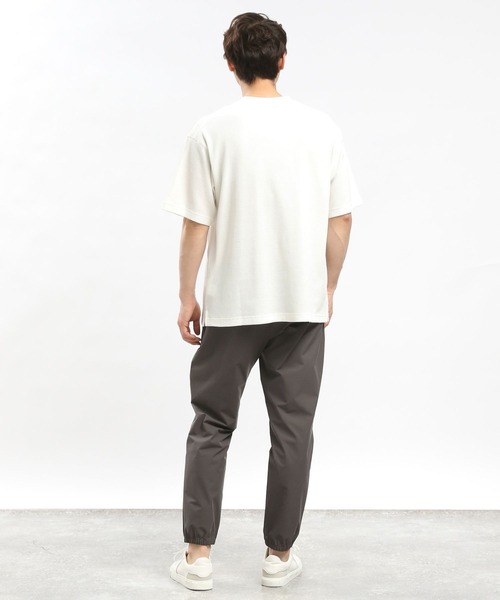 GLOBAL WORK Smile Seed Store（グローバルワーク スマイルシードストア）の「速乾ワッフルＴシャツ半袖/991893（Tシャツ/カットソー・メンズ・グレイッシュベージュ/ブラック/グレー/オフホワイト・SMALL/X-LARGE/MEDIUM/LARGE）」の8枚目の写真