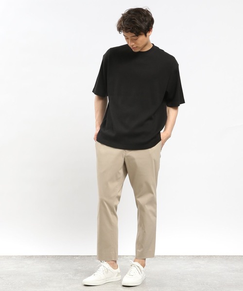 GLOBAL WORK Smile Seed Store（グローバルワーク スマイルシードストア）の「速乾ワッフルＴシャツ半袖/991893（Tシャツ/カットソー・メンズ・グレイッシュベージュ/ブラック/グレー/オフホワイト・SMALL/X-LARGE/MEDIUM/LARGE）」の12枚目の写真