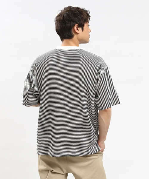 GLOBAL WORK Smile Seed Store（グローバルワーク スマイルシードストア）の「速乾ワッフルＴシャツ半袖/991893（Tシャツ/カットソー・メンズ・グレイッシュベージュ/ブラック/グレー/オフホワイト・SMALL/X-LARGE/MEDIUM/LARGE）」の22枚目の写真