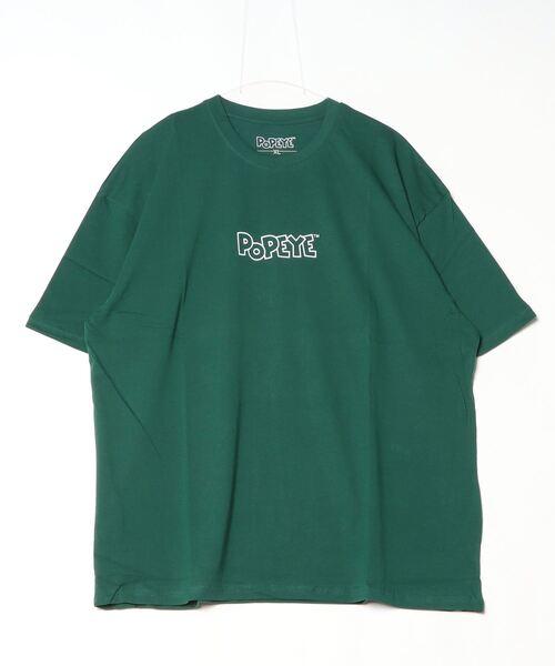 JOHN'S CLOSET(ジョンズクローゼット)の「【40I】POPYE Oversize Print Tee(Tシャツ/カットソー・メンズ・ホワイト系その他4/ホワイト系その他3/ミント/オレンジ/グリーン系その他3/ブルー系その他3/グレー系その他3/ブラック系その他3/グリーン・MEDIUM/X-LARGE/LARGE)」の2枚目の写真