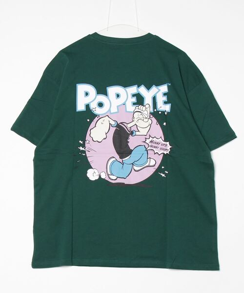 JOHN'S CLOSET(ジョンズクローゼット)の「【40I】POPYE Oversize Print Tee(Tシャツ/カットソー・メンズ・ホワイト系その他4/ホワイト系その他3/ミント/オレンジ/グリーン系その他3/ブルー系その他3/グレー系その他3/ブラック系その他3/グリーン・MEDIUM/X-LARGE/LARGE)」の18枚目の写真