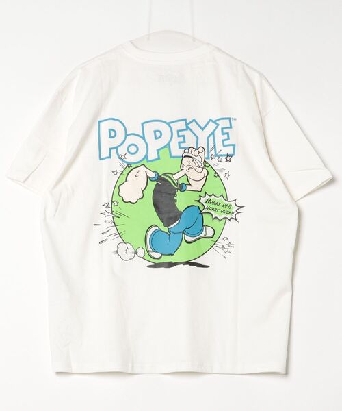 JOHN'S CLOSET(ジョンズクローゼット)の「【40I】POPYE Oversize Print Tee(Tシャツ/カットソー・メンズ・ホワイト系その他4/ホワイト系その他3/ミント/オレンジ/グリーン系その他3/ブルー系その他3/グレー系その他3/ブラック系その他3/グリーン・MEDIUM/X-LARGE/LARGE)」の13枚目の写真