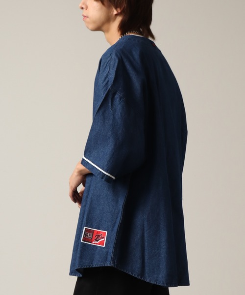 FUBU（ フブ）の「【FUBU/フブ】Denim Baseball Shirts/デニム