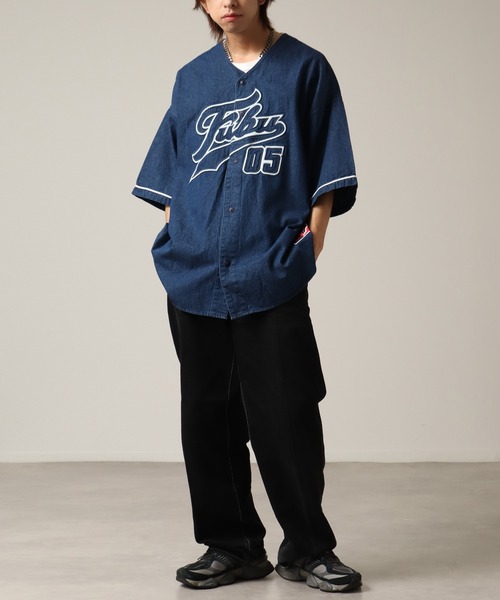 【FUBU】フブ デニムベースボールシャツ XL FUBU（ フブ）の「【FUBU/フブ】Denim Baseball Shirts/デニム