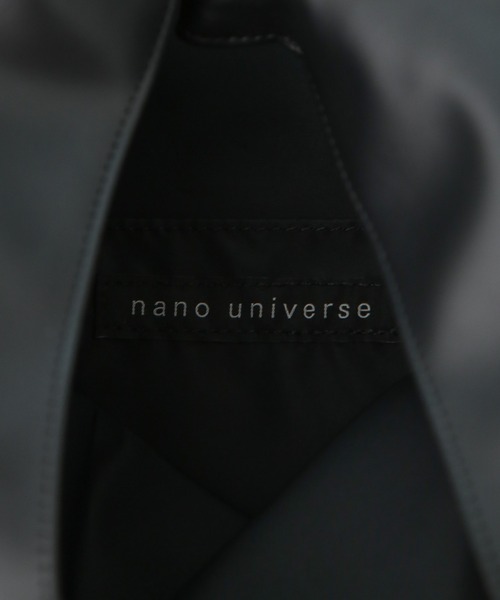 NANO universe（ナノユニバース）の「WEB限定/シンセティックレザーワンストラップショルダーバック（ショルダーバッグ・メンズ・グレー/ブラック・FREE）」の4枚目の写真