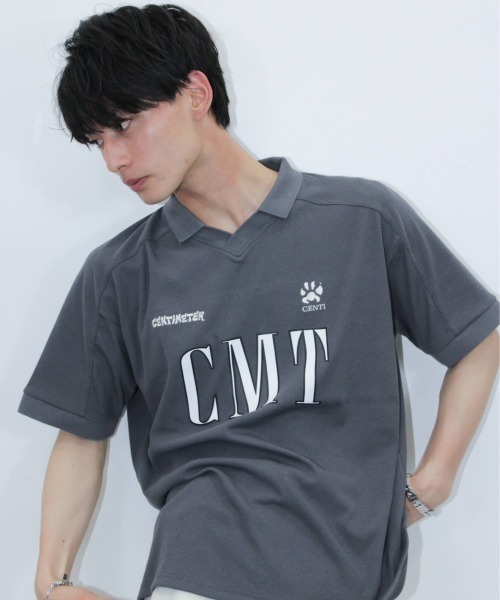 centimeter（センチメーター）の「CMT logo game shirt（シャツ/ブラウス・メンズ・ブラック/ライトブルー・X-LARGE/LARGE/MEDIUM）」の5枚目の写真