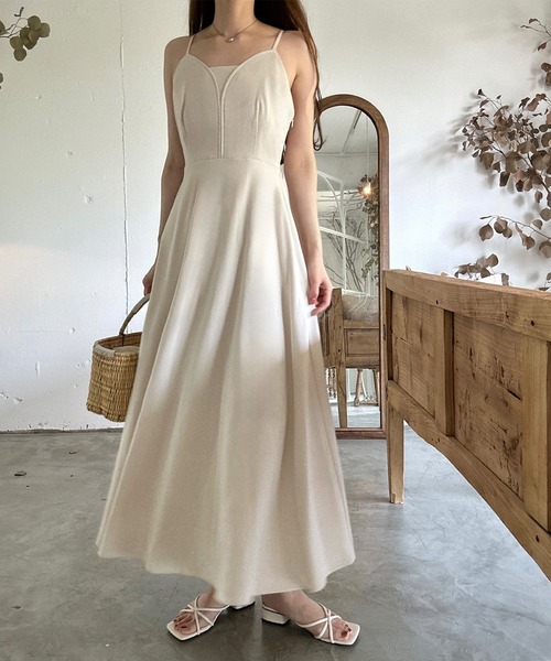 日本未入荷！ALAIA デミ・リュンヌ ワンピースバッグ◇おしゃれ セール】バックリボンデザインキャミワンピース（ワンピース
