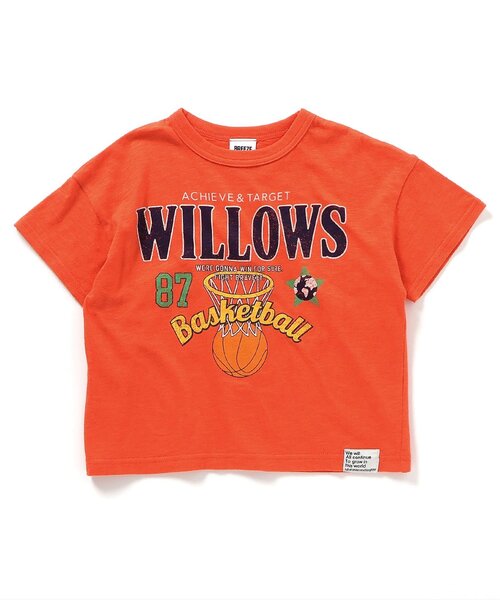 BREEZE(ブリーズ)の「【リンク・ユニセックス】5柄カレッジTシャツ_80~160cm展開_一部WEB限定サイズ(Tシャツ/カットソー・キッズ・チャコール/オレンジ/イエロー/オフホワイト/パープル・130/140/120/150/160/80/90/100/110)」の5枚目の写真