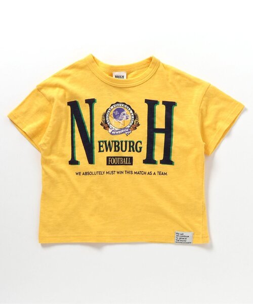 BREEZE(ブリーズ)の「【リンク・ユニセックス】5柄カレッジTシャツ_80~160cm展開_一部WEB限定サイズ(Tシャツ/カットソー・キッズ・チャコール/オレンジ/イエロー/オフホワイト/パープル・130/140/120/150/160/80/90/100/110)」の7枚目の写真