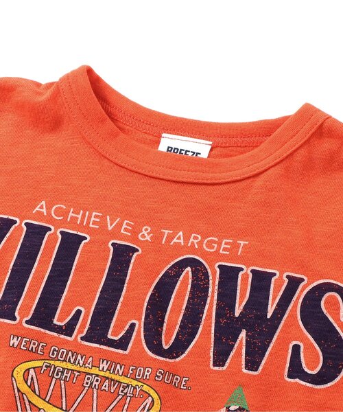 BREEZE(ブリーズ)の「【リンク・ユニセックス】5柄カレッジTシャツ_80~160cm展開_一部WEB限定サイズ(Tシャツ/カットソー・キッズ・チャコール/オレンジ/イエロー/オフホワイト/パープル・130/140/120/150/160/80/90/100/110)」の9枚目の写真