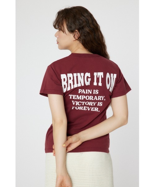 RODEO CROWNS WIDE BOWL(ロデオクラウンズワイドボウル)の「BUFFALO FOOTBALL Tシャツ(Tシャツ/カットソー・レディース・ライトベージュ/チャコールグレー/マジェンタ・FREE)」の22枚目の写真