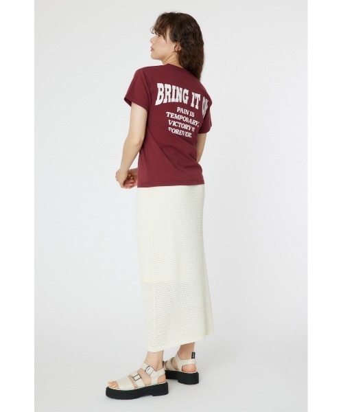 RODEO CROWNS WIDE BOWL(ロデオクラウンズワイドボウル)の「BUFFALO FOOTBALL Tシャツ(Tシャツ/カットソー・レディース・ライトベージュ/チャコールグレー/マジェンタ・FREE)」の20枚目の写真