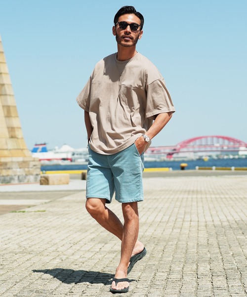 jiggys shop(ジギーズショップ)の「スイッチングポケット無地Tシャツ(Tシャツ/カットソー・メンズ・グレー系その他/ネイビー/ブラック/チャコールグレー/ホワイト・MEDIUM/LARGE/X-LARGE)」の22枚目の写真