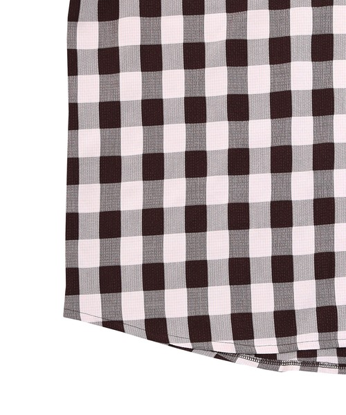 PUNYUS（プニュズ）の「ギンガムチェックオーバーシャツ（シャツ/ブラウス・レディース・ブラウン/グリーン/ピンク・3/4）」の22枚目の写真