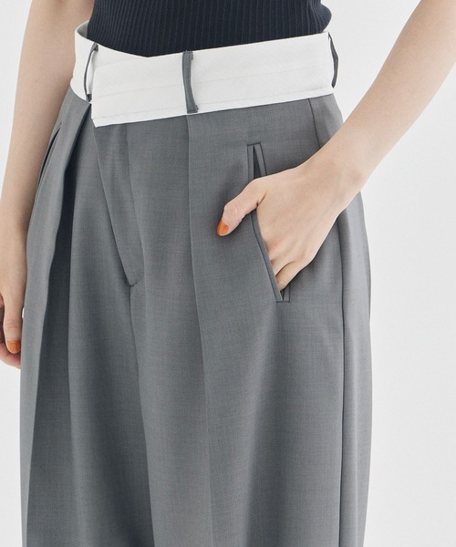 号外 2006～2013頃 47枚 STUDIOUS/ステュディオス】アシンメトリックフロントトラウザー