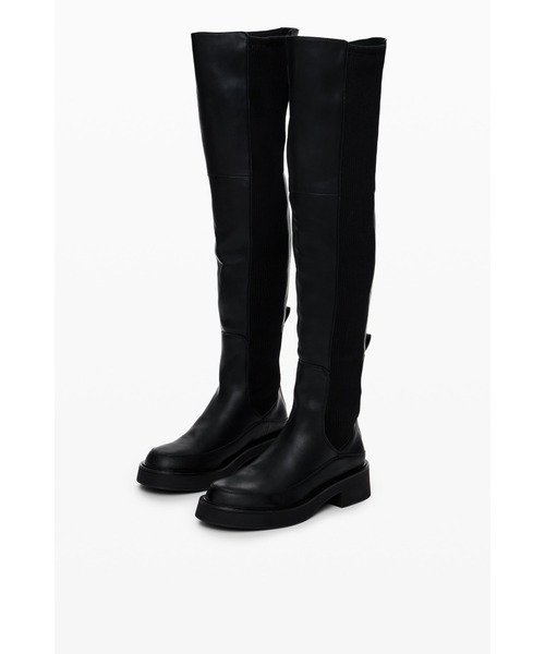 Desigual（デシグアル）の「LENA OTK厚底ニーハイブーツブラックPU（ブーツ・レディース・ブラック・40/39/37/36/38/41）」の4枚目の写真