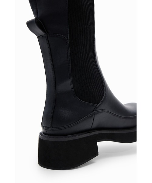 Desigual（デシグアル）の「LENA OTK厚底ニーハイブーツブラックPU（ブーツ・レディース・ブラック・40/39/37/36/38/41）」の6枚目の写真