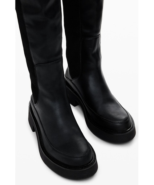 Desigual（デシグアル）の「LENA OTK厚底ニーハイブーツブラックPU（ブーツ・レディース・ブラック・40/39/37/36/38/41）」の7枚目の写真