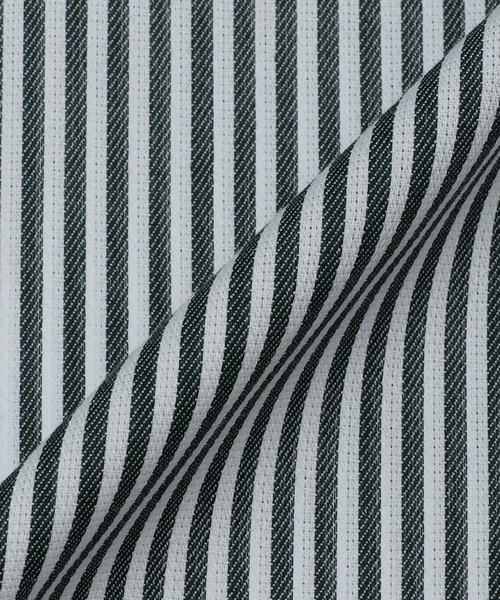 TOKYO SHIRTS（トウキョウシャツ）の「超形態安定ノーアイロン ボタンダウン 半袖ビジネスワイシャツ（ビジネスシャツ・メンズ・グリーン・首回り43cm/首回り41cm/首回り42cm/首回り37cm/首回り39cm）」の2枚目の写真