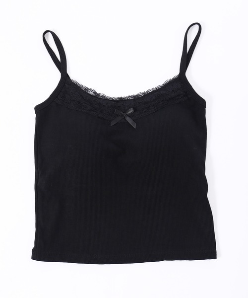 PHILLY(フィリー)の「【PHILLY】リボンデザインカップインキャミソール(キャミソール・レディース・ブラック/グレー・FREE)」の4枚目の写真