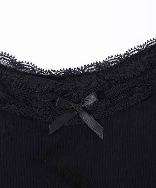 PHILLY(フィリー)の「【PHILLY】リボンデザインカップインキャミソール(キャミソール・レディース・ブラック/グレー・FREE)」の15枚目の写真