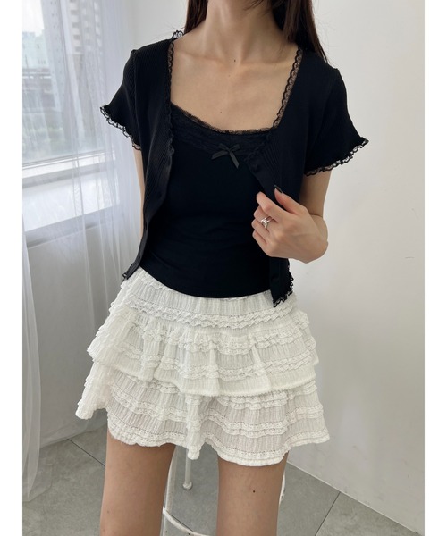 PHILLY(フィリー)の「【PHILLY】リボンデザインカップインキャミソール(キャミソール・レディース・ブラック/グレー・FREE)」の11枚目の写真