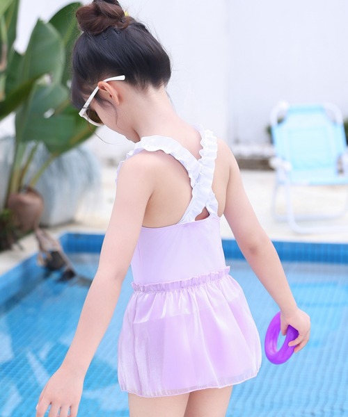 TeddyShop（テディショップ）の「キッズ水着 フリルバッククロス