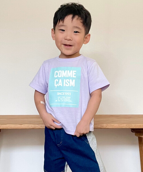 COMME CA ISM(コムサイズム)の「グラフィックプリント 半袖Tシャツ(ベビーサイズ)(その他ベビー用品・キッズ・ラベンダー/ミント/ネイビー系/ホワイト系・80-90cm)」の4枚目の写真