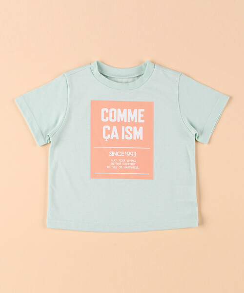COMME CA ISM(コムサイズム)の「グラフィックプリント 半袖Tシャツ(ベビーサイズ)(その他ベビー用品・キッズ・ラベンダー/ミント/ネイビー系/ホワイト系・80-90cm)」の2枚目の写真