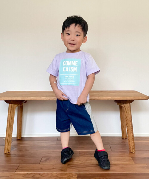 COMME CA ISM(コムサイズム)の「グラフィックプリント 半袖Tシャツ(ベビーサイズ)(その他ベビー用品・キッズ・ラベンダー/ミント/ネイビー系/ホワイト系・80-90cm)」の5枚目の写真
