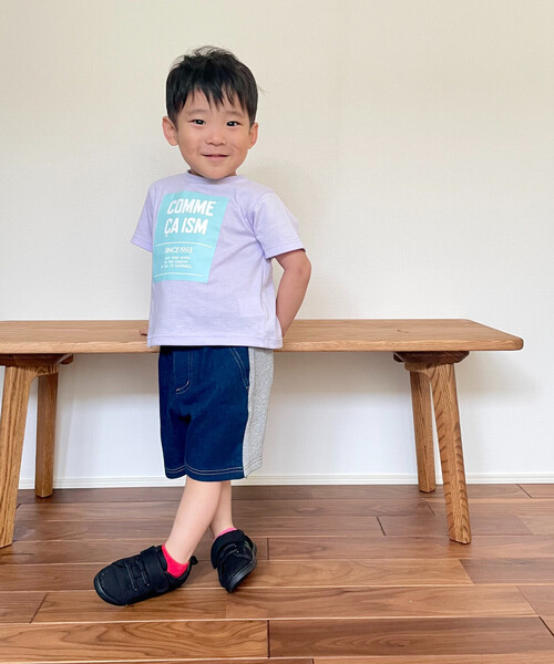 COMME CA ISM(コムサイズム)の「グラフィックプリント 半袖Tシャツ(ベビーサイズ)(その他ベビー用品・キッズ・ラベンダー/ミント/ネイビー系/ホワイト系・80-90cm)」の6枚目の写真