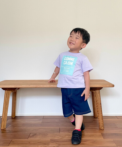 COMME CA ISM(コムサイズム)の「グラフィックプリント 半袖Tシャツ(ベビーサイズ)(その他ベビー用品・キッズ・ラベンダー/ミント/ネイビー系/ホワイト系・80-90cm)」の7枚目の写真