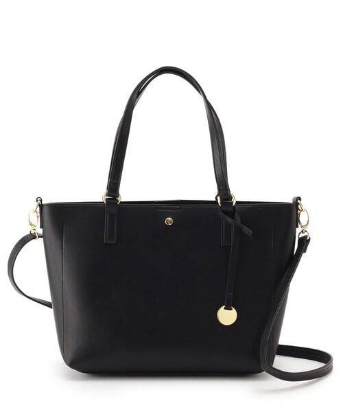 SHOO・LA・RUE（シューラルー）の「◆【軽量／2WAY】前後ポケットトートバッグ（トートバッグ・レディース・グレー/ブラック/ベージュ系4・00）」の2枚目の写真