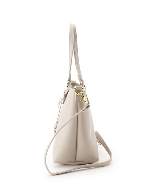 SHOO・LA・RUE（シューラルー）の「◆【軽量／2WAY】前後ポケットトートバッグ（トートバッグ・レディース・グレー/ブラック/ベージュ系4・00）」の6枚目の写真