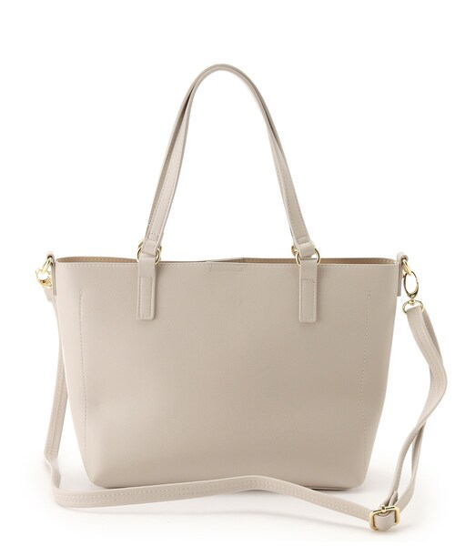 SHOO・LA・RUE（シューラルー）の「◆【軽量／2WAY】前後ポケットトートバッグ（トートバッグ・レディース・グレー/ブラック/ベージュ系4・00）」の7枚目の写真