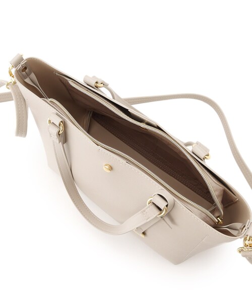 SHOO・LA・RUE（シューラルー）の「◆【軽量／2WAY】前後ポケットトートバッグ（トートバッグ・レディース・グレー/ブラック/ベージュ系4・00）」の9枚目の写真