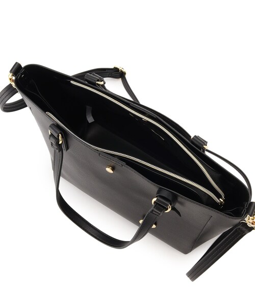 SHOO・LA・RUE（シューラルー）の「◆【軽量／2WAY】前後ポケットトートバッグ（トートバッグ・レディース・グレー/ブラック/ベージュ系4・00）」の10枚目の写真