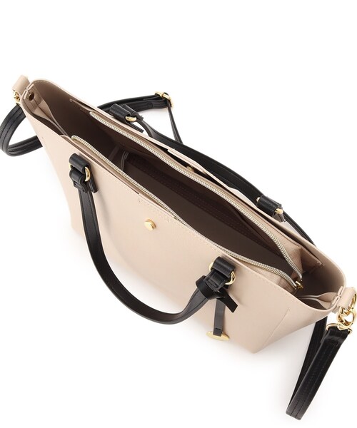 SHOO・LA・RUE（シューラルー）の「◆【軽量／2WAY】前後ポケットトートバッグ（トートバッグ・レディース・グレー/ブラック/ベージュ系4・00）」の11枚目の写真