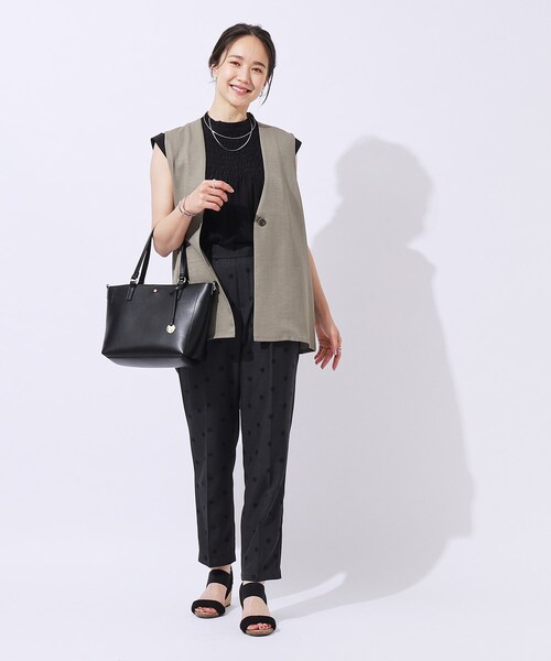 SHOO・LA・RUE（シューラルー）の「◆【軽量／2WAY】前後ポケットトートバッグ（トートバッグ・レディース・グレー/ブラック/ベージュ系4・00）」の15枚目の写真