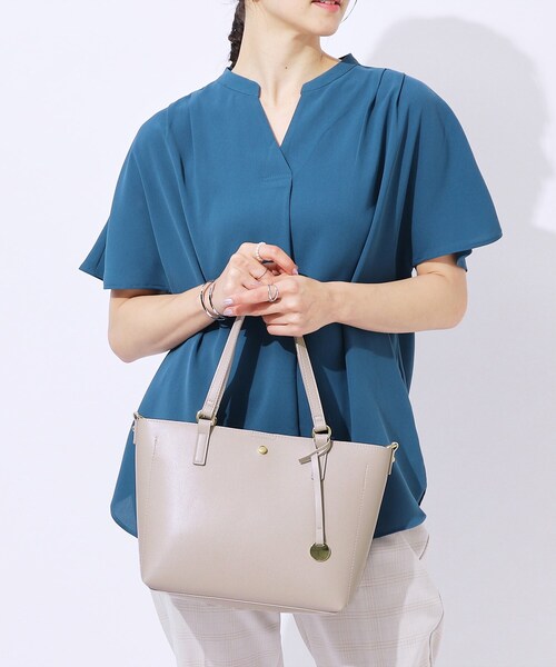 SHOO・LA・RUE（シューラルー）の「◆【軽量／2WAY】前後ポケットトートバッグ（トートバッグ・レディース・グレー/ブラック/ベージュ系4・00）」の18枚目の写真