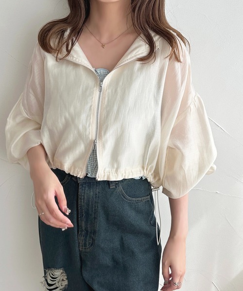 apres jour(アプレジュール)の「【apres jour mimi】WZIPシアーパーカー【ZOZOTOWN限定アイテム】(パーカー・レディース・ミント/ブラック/グレイッシュベージュ/アイボリー・X-LARGE/フリー)」の17枚目の写真