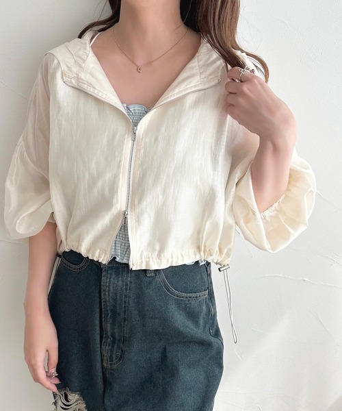 apres jour(アプレジュール)の「【apres jour mimi】WZIPシアーパーカー【ZOZOTOWN限定アイテム】(パーカー・レディース・ミント/ブラック/グレイッシュベージュ/アイボリー・X-LARGE/フリー)」の15枚目の写真