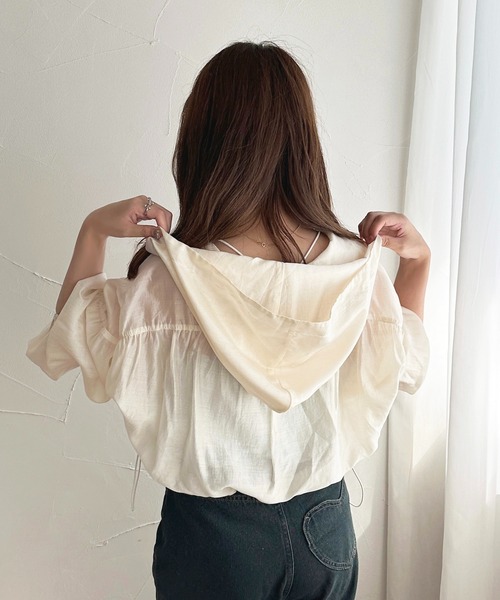 apres jour(アプレジュール)の「【apres jour mimi】WZIPシアーパーカー【ZOZOTOWN限定アイテム】(パーカー・レディース・ミント/ブラック/グレイッシュベージュ/アイボリー・X-LARGE/フリー)」の14枚目の写真
