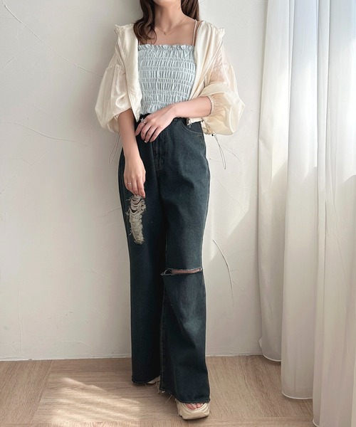 apres jour(アプレジュール)の「【apres jour mimi】WZIPシアーパーカー【ZOZOTOWN限定アイテム】(パーカー・レディース・ミント/ブラック/グレイッシュベージュ/アイボリー・X-LARGE/フリー)」の11枚目の写真