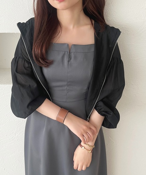apres jour(アプレジュール)の「【apres jour mimi】WZIPシアーパーカー【ZOZOTOWN限定アイテム】(パーカー・レディース・ミント/ブラック/グレイッシュベージュ/アイボリー・X-LARGE/フリー)」の10枚目の写真